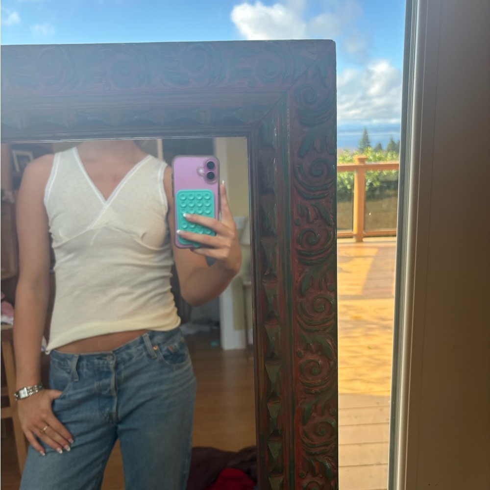 Stylish Cream Women's Top